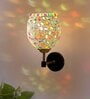Antique Gold Wall Lamp with Mosaic Glass