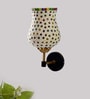 Antique Gold Wall Lamp with Mosaic Glass