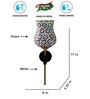 Antique Gold Wall Lamp with Mosaic Glass