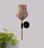 Antique Gold Wall Lamp with Mosaic Glass