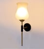 Antique Gold Wall Lamp with Mosaic Glass