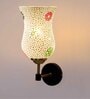 Antique Gold Wall Lamp with Mosaic Glass