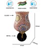Antique Gold Wall Lamp with Mosaic Glass