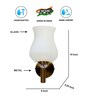 Antique Gold Wall Lamp with Mosaic Glass