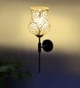 Antique Gold Wall Lamp with Mosaic Glass