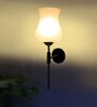 Antique Gold Wall Lamp with Mosaic Glass