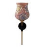 Antique Gold Wall Lamp with Mosaic Glass