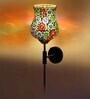 Antique Gold Wall Lamp with Mosaic Glass