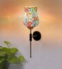 Antique Gold Wall Lamp with Mosaic Glass