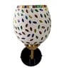 Antique Gold Wall Lamp with Mosaic Glass