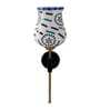 Antique Gold Wall Lamp with Mosaic Glass