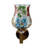 Antique Gold Wall Lamp with Mosaic Glass
