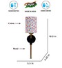 Antique Gold Wall Lamp with Multicolor cotton shade