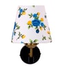 Antique Gold Wall Lamp with Multicolor cotton shade
