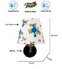 Antique Gold Wall Lamp with Multicolor cotton shade