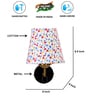 Antique Gold Wall Lamp with Multicolor cotton shade