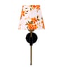 Antique Gold Wall Lamp with Multicolor cotton shade