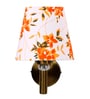 Antique Gold Wall Lamp with Multicolor cotton shade