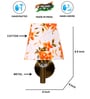 Antique Gold Wall Lamp with Multicolor cotton shade