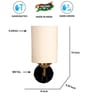 Antique Gold Wall Lamp with off-white cotton shade