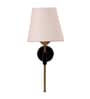 Antique Gold Wall Lamp with White Jute shade