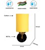 Antique Gold Wall Lamp with Yellow cotton shade
