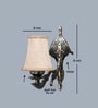 Antique Gold Wall Sconce with Beige Jute Shade for Hotel & Guest Room