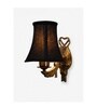 Antique Gold Wall Sconce with Black Cotton Fabric Shade for Home & Office