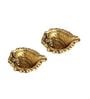 Antique Golden Aluminium Diya In Antique Golden Finish Set of 2,