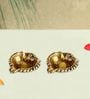 Antique Golden Aluminium Diya In Antique Golden Finish Set of 2,