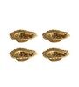 Antique Golden Aluminium Diya In Antique Golden Finish Set of 4,