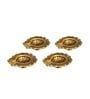 Antique Golden Aluminium Diya In Antique Golden Finish Set of 4,