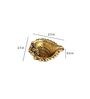 Antique Golden Aluminium Diya In Antique Golden Finish Set Of 4,