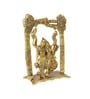 Antique Golden Aluminium Radha Krishna On A Swing Carved In Antique Golden Finish Idol
