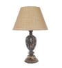 Antique Hand Crafted Black Rustic Table Lamp With Shades
