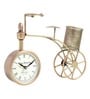 Antique Cycle Golden Iron Pen stand with Clock