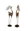 Antique Iron Pair Of Deer Set Of 2,