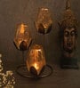 Antique Iron T- Light Holder (Antique Copper)