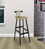 Rhyme Antique Low Back Bar Stool