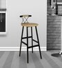 Rhyme Antique Low Back Bar Stool