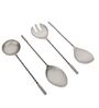 Antique Matt Finish Stainless Steel Twisted Handle Serving Spoons Set of Four