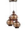 Antique Metal 3 Light Cluster Hanging Lamp