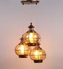 Antique Metal 3 Light Cluster Hanging Lamp