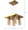 Antique Mild Steel 4 Light Chandelier