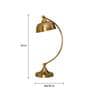 Antique Brass Finish Metal Design Antique Study Table Lamp