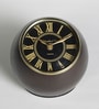 Antique Grey Metal Table Clock