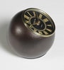 Antique Grey Metal Table Clock