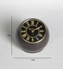 Antique Grey Metal Table Clock
