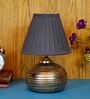 Antique Terracotta & Cotton Grey Colour Table Lamp