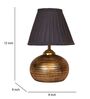 Antique Terracotta & Cotton Grey Colour Table Lamp